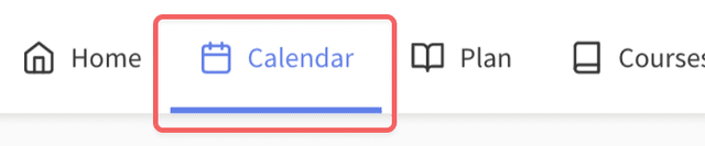 Calendar Navigation Link