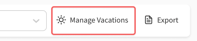 Manage Vacations Link